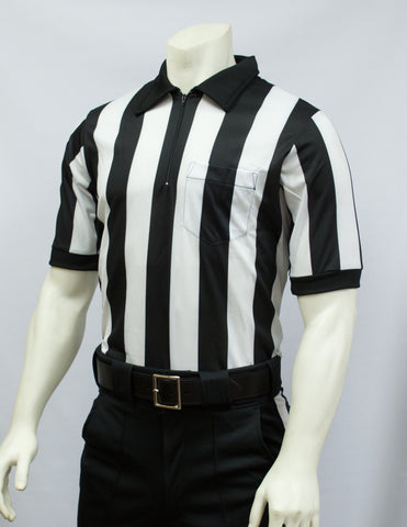 FBS117M-Smitty Mesh Football Short Sleeve Shirt w/ 2" Stripes