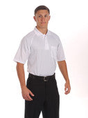 VBS485-White Mesh Shirt w/ Pocket